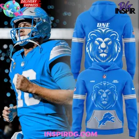 -Detroit Lions One Pride 2024 Blue Hoodie