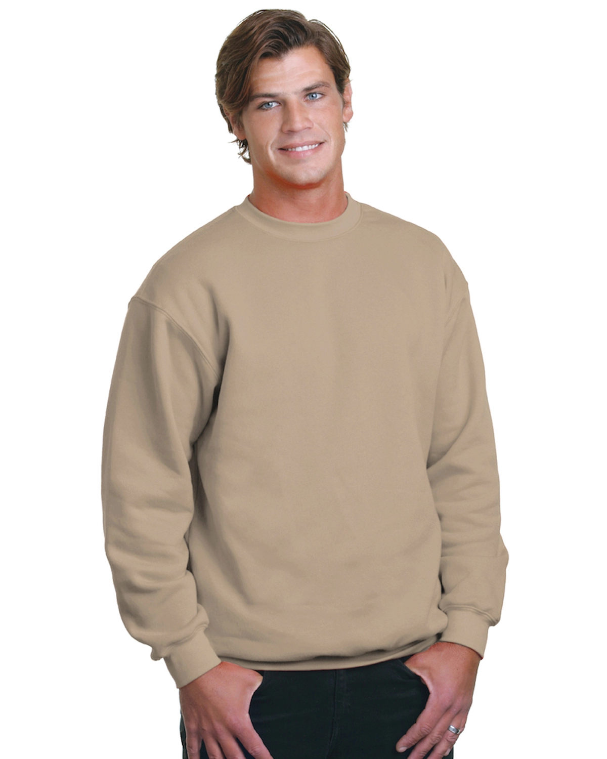 1102 Bayside Fleece Crew Neck Pullover SKU: 1102