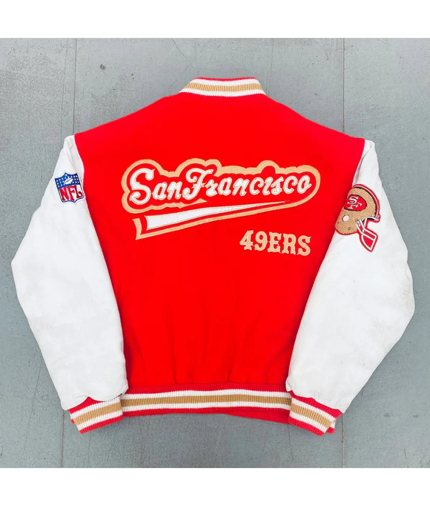 1990 Super Bowl XXIV Champions San Francisco 49ers Varsity Jacket 