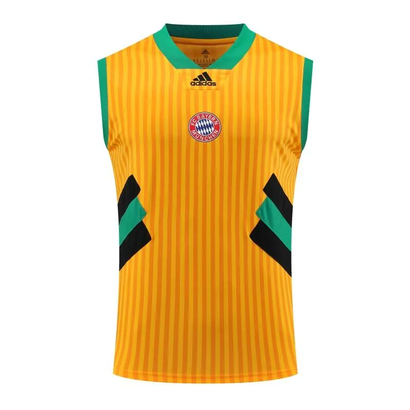 23-24 Bayern Munich Yellow Remake Icon Vest Jersey+Shorts