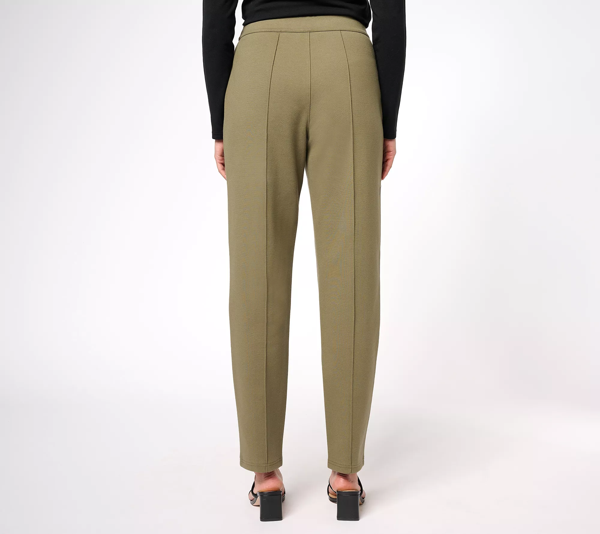 "As Is" Encore by Idina Menzel Regular Pull On Slim Leg Ponte Pants