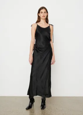 Acne Studios -  Dayla Text Satin Dress - Dress