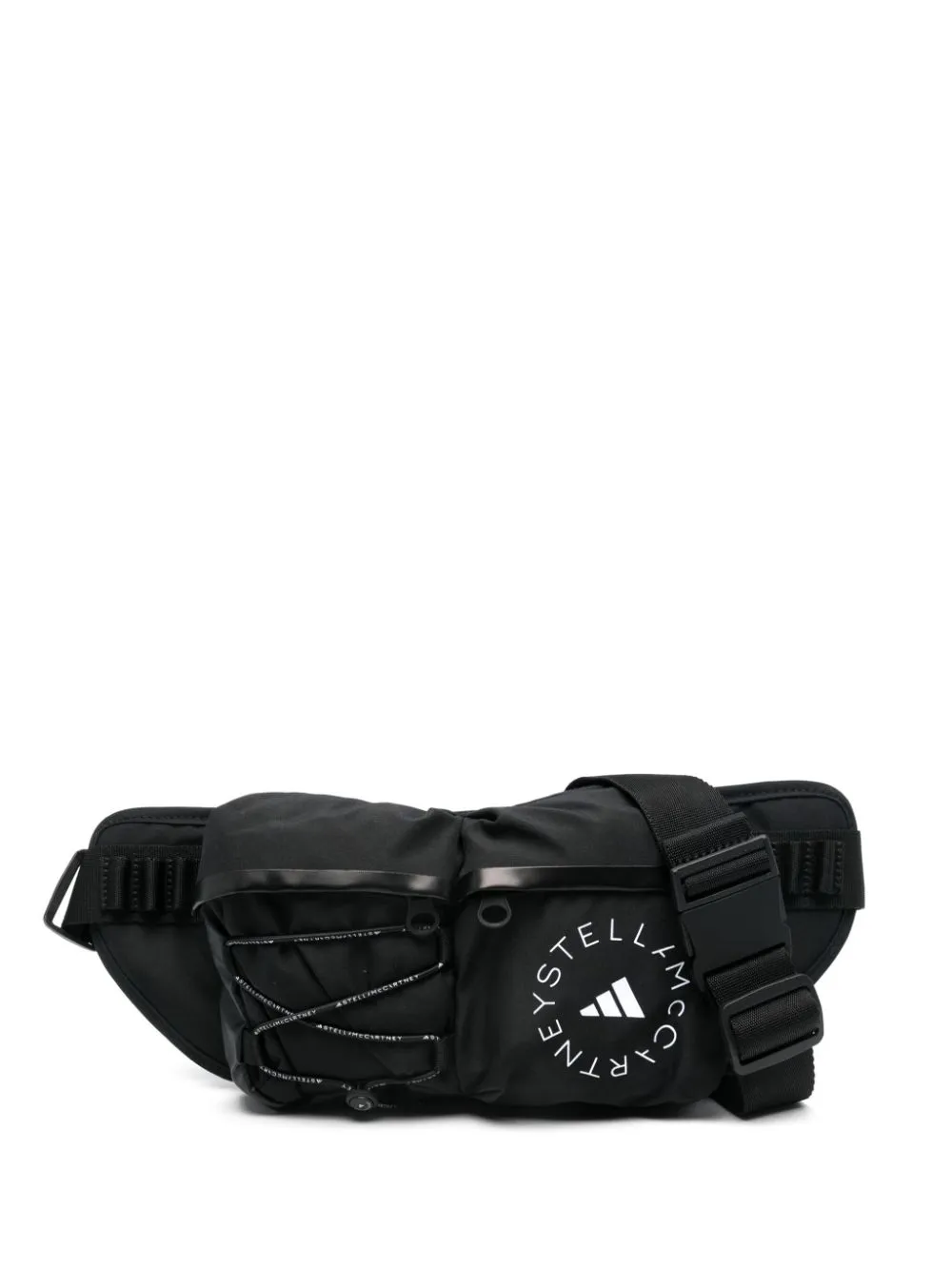 adidas by Stella McCartney x Stella McCartney logo-print belt bag - Black