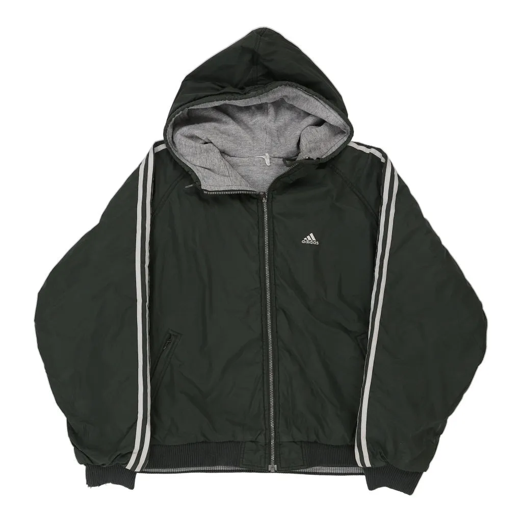 Adidas Reversible Jacket - Large Green Polyester