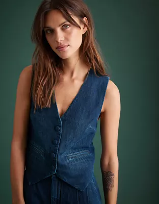 AE77 Premium Denim Vest-