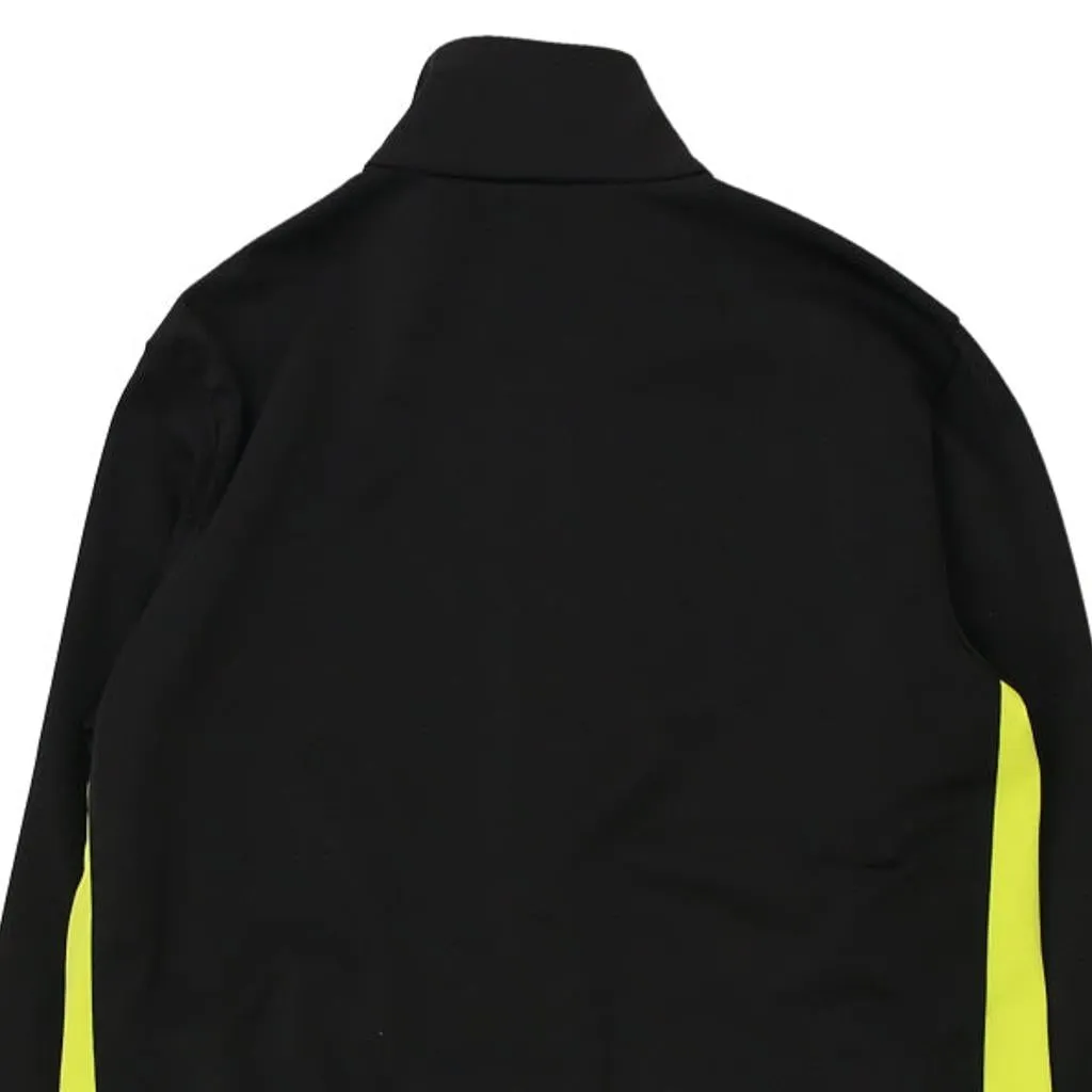 Age 13-14 Puma Spellout Track Jacket - Medium Black Polyester