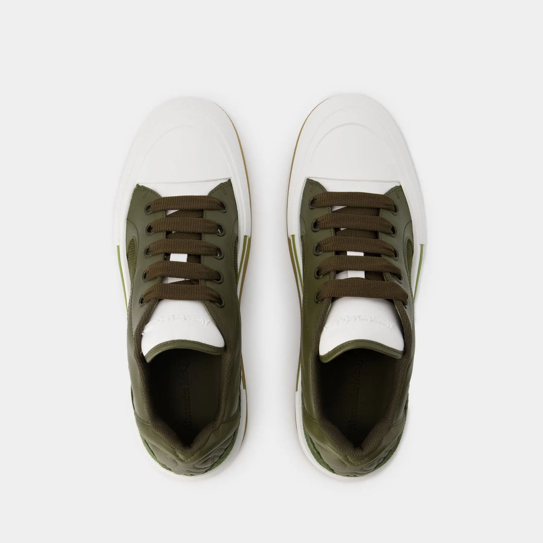 Alexander McQueen  Deck Sneakers - Alexander McQueen - Calfskin - Khaki