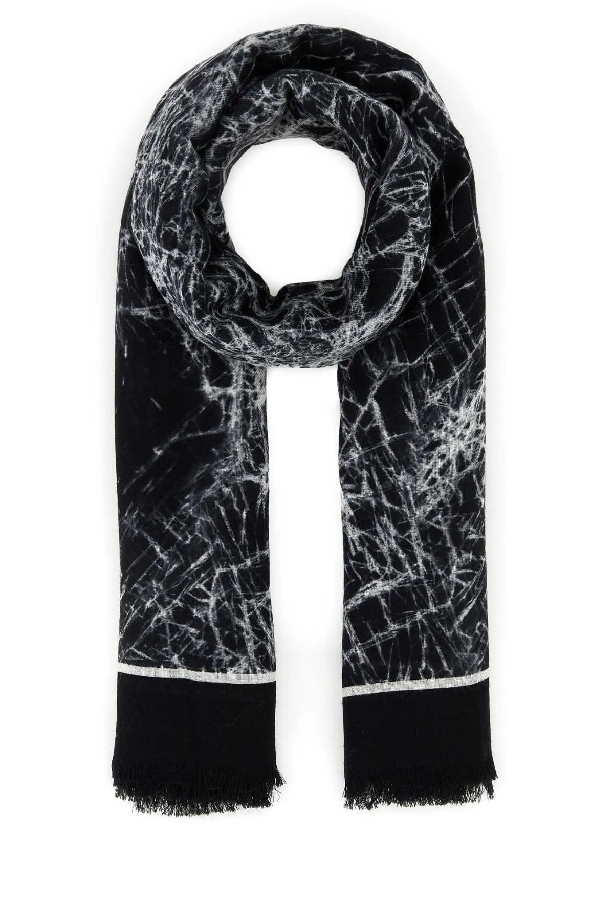 Alexander Mcqueen Printed Wool Scarf