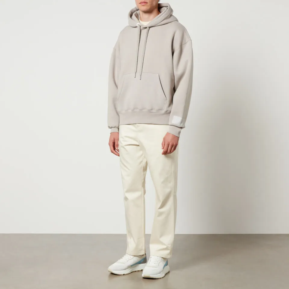 AMI Tonal Logo Cotton-Blend Hoodie - S | Coggles