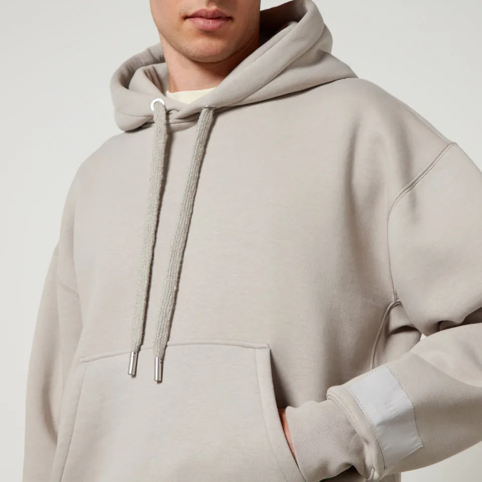 AMI Tonal Logo Cotton-Blend Hoodie - S | Coggles