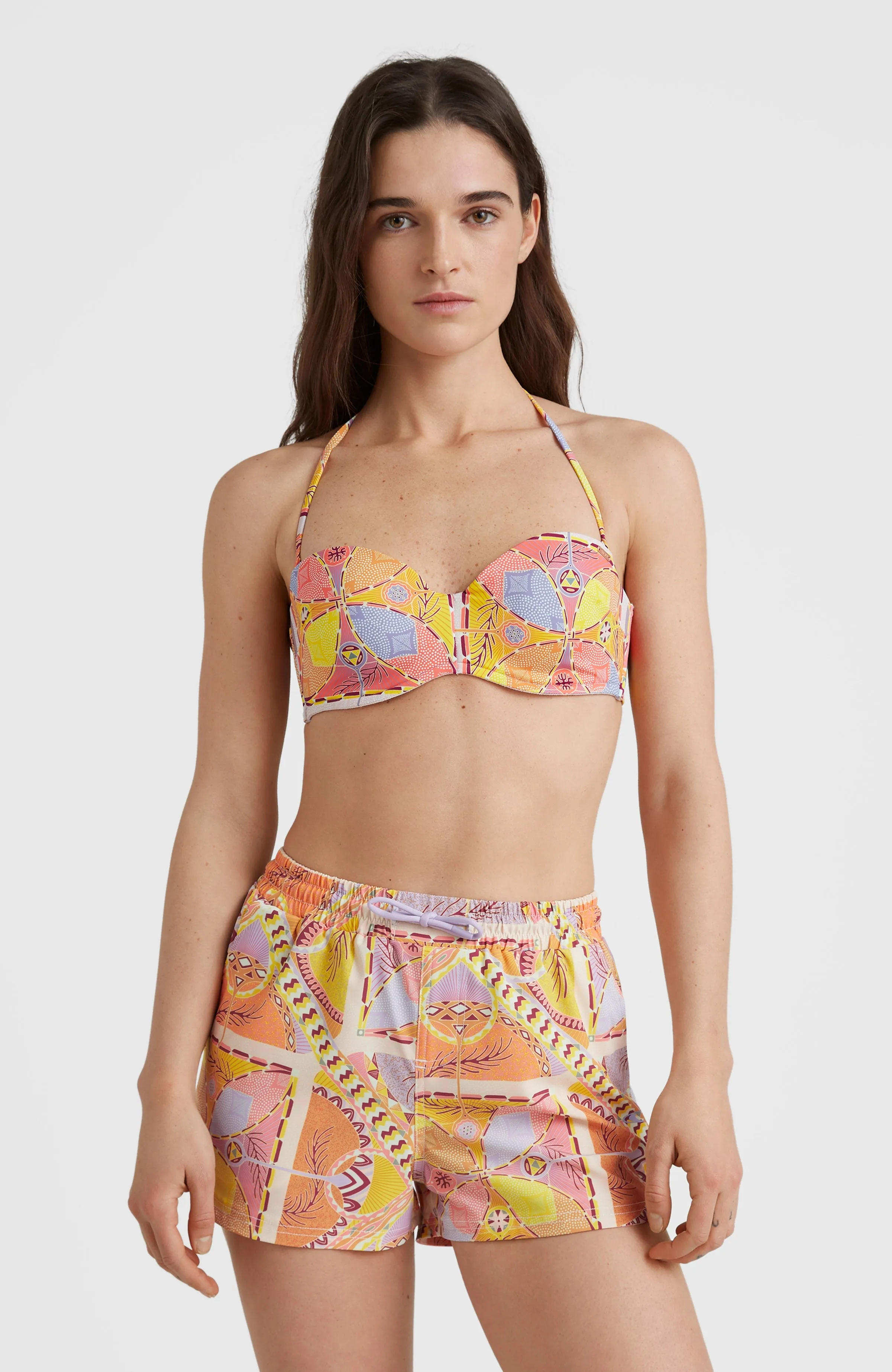 Anglet Swim Shorts | Yellow Scarf Print