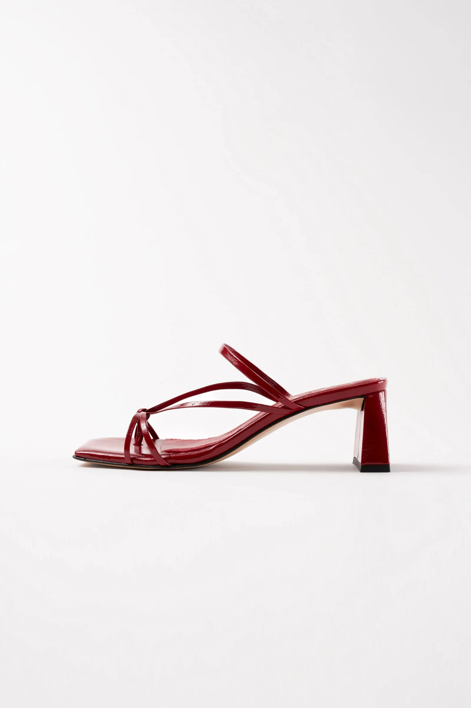 ARANDINA - Red Patent Leather Strappy Sandals