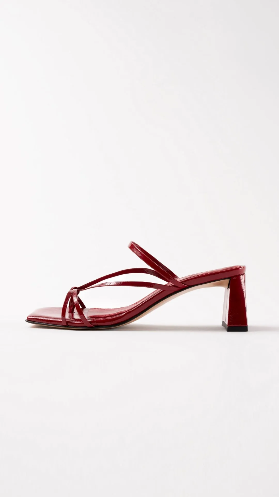 ARANDINA - Red Patent Leather Strappy Sandals