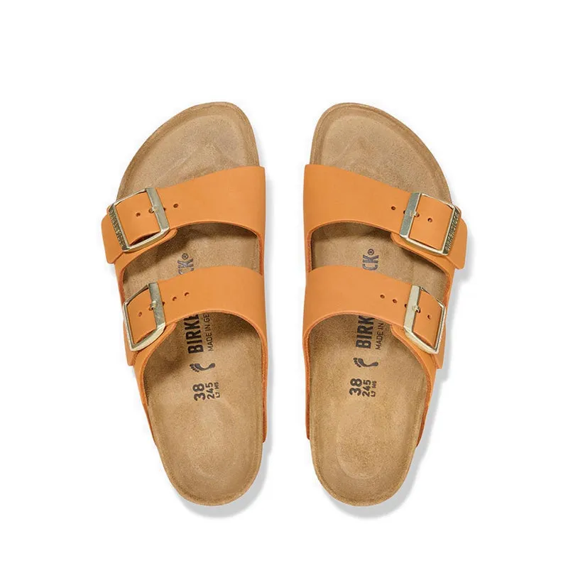 Arizona Nubuck Leather Women's Sandals - Orange