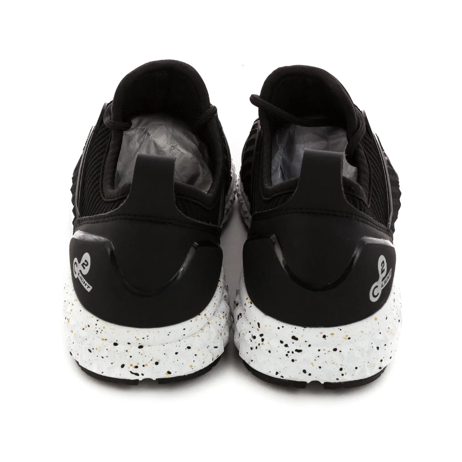 Armani Junior Unisex Logo Black Sneakers