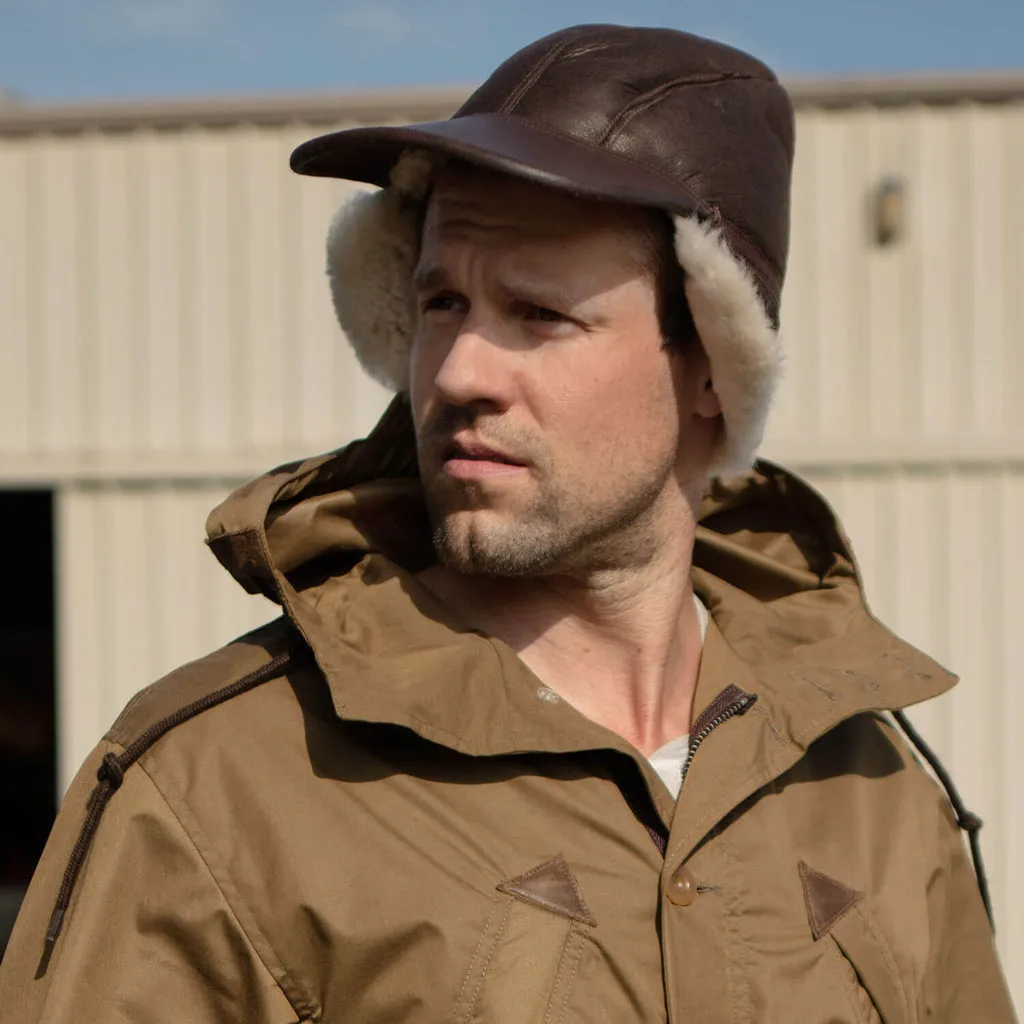 B-2 Shearling Gunners Cap | WWII Aviator Cap | Cockpit USA