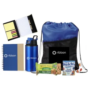 Backpack Set with Notebook Sport Bottle & Snacks