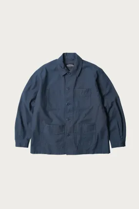 Backsatin French Work Jacket - Vintage Blue