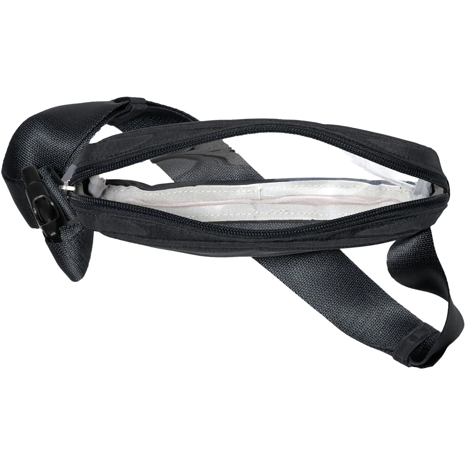 Baggallini Clear Stadium Belt Bag Sling Black