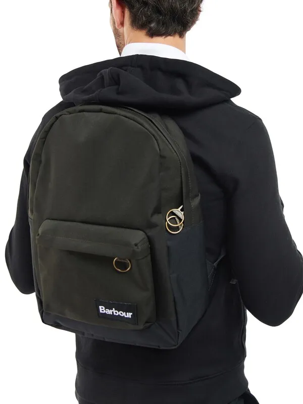 Barbour Highfield Canvas Backpack - Navy/Olive