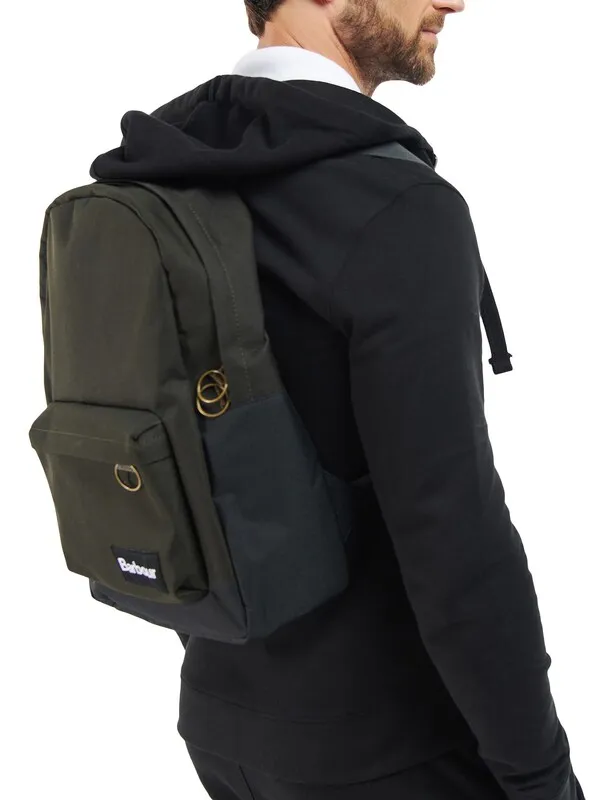 Barbour Highfield Canvas Backpack - Navy/Olive