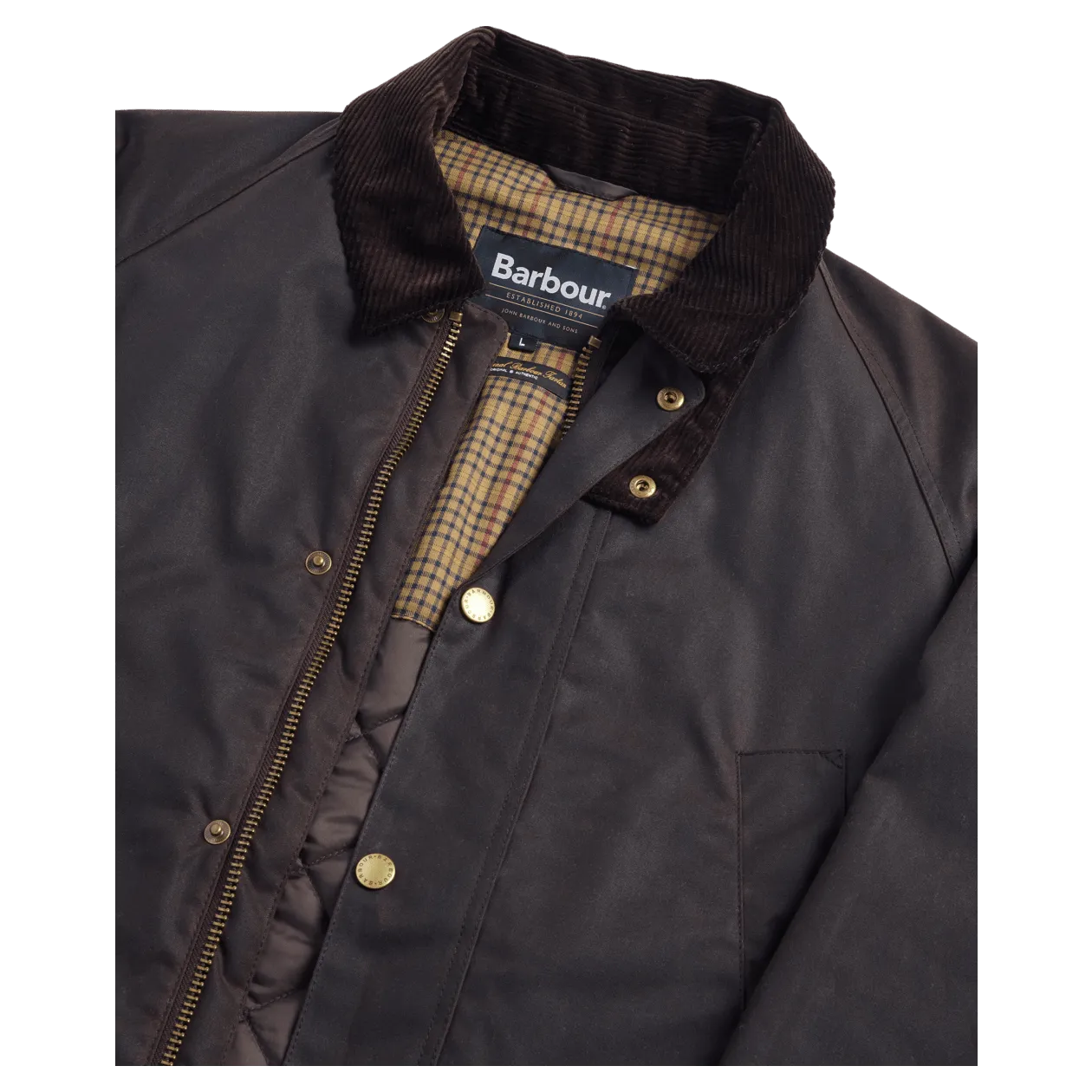 Barbour Stratford Tattersall Wax Jacket