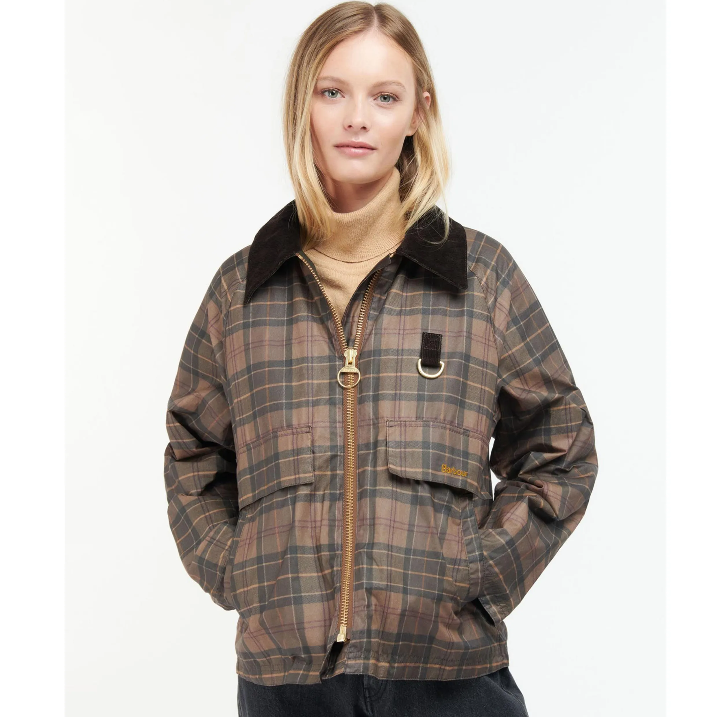 Barbour Tartan Eddleston Waxed Jacket LWX1313