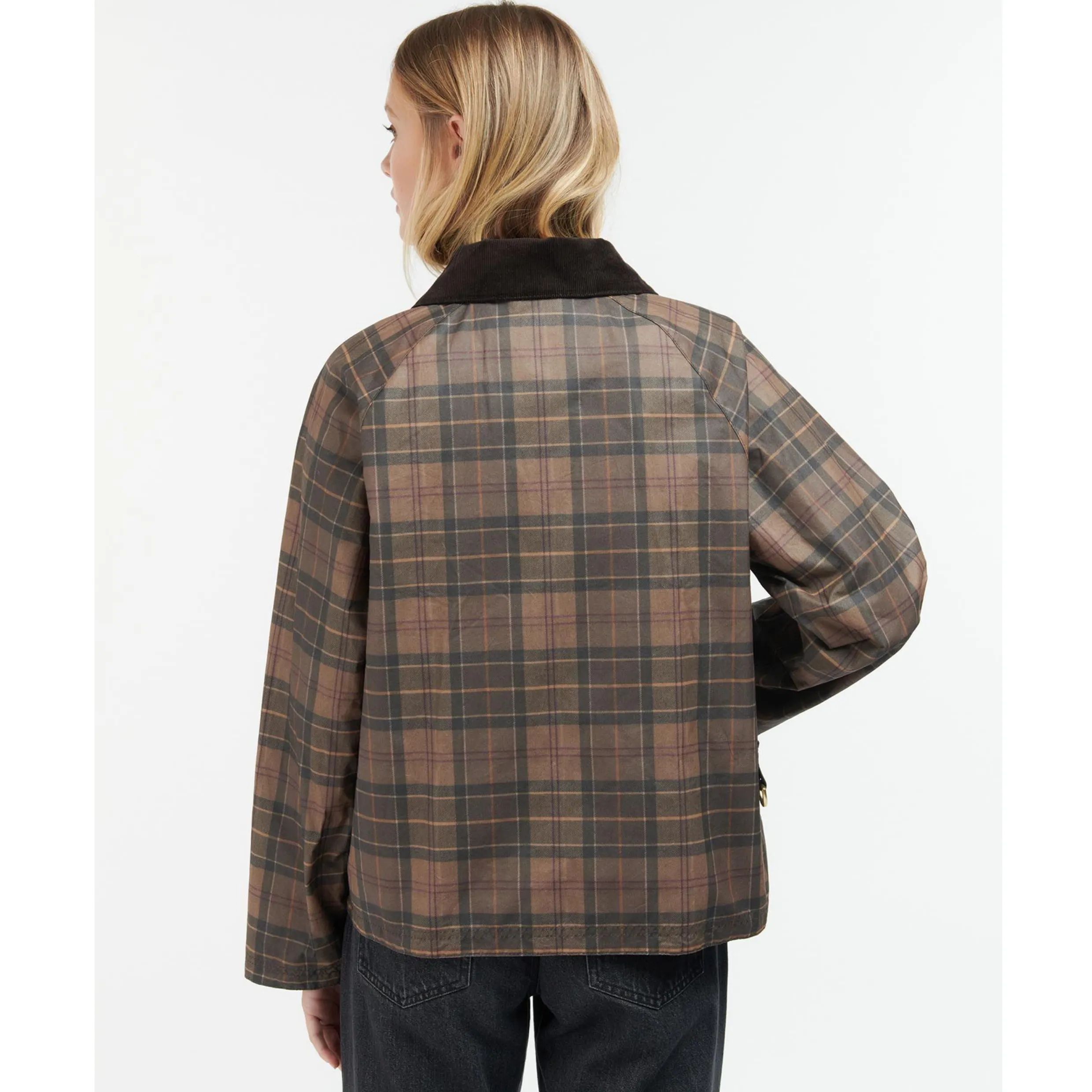 Barbour Tartan Eddleston Waxed Jacket LWX1313