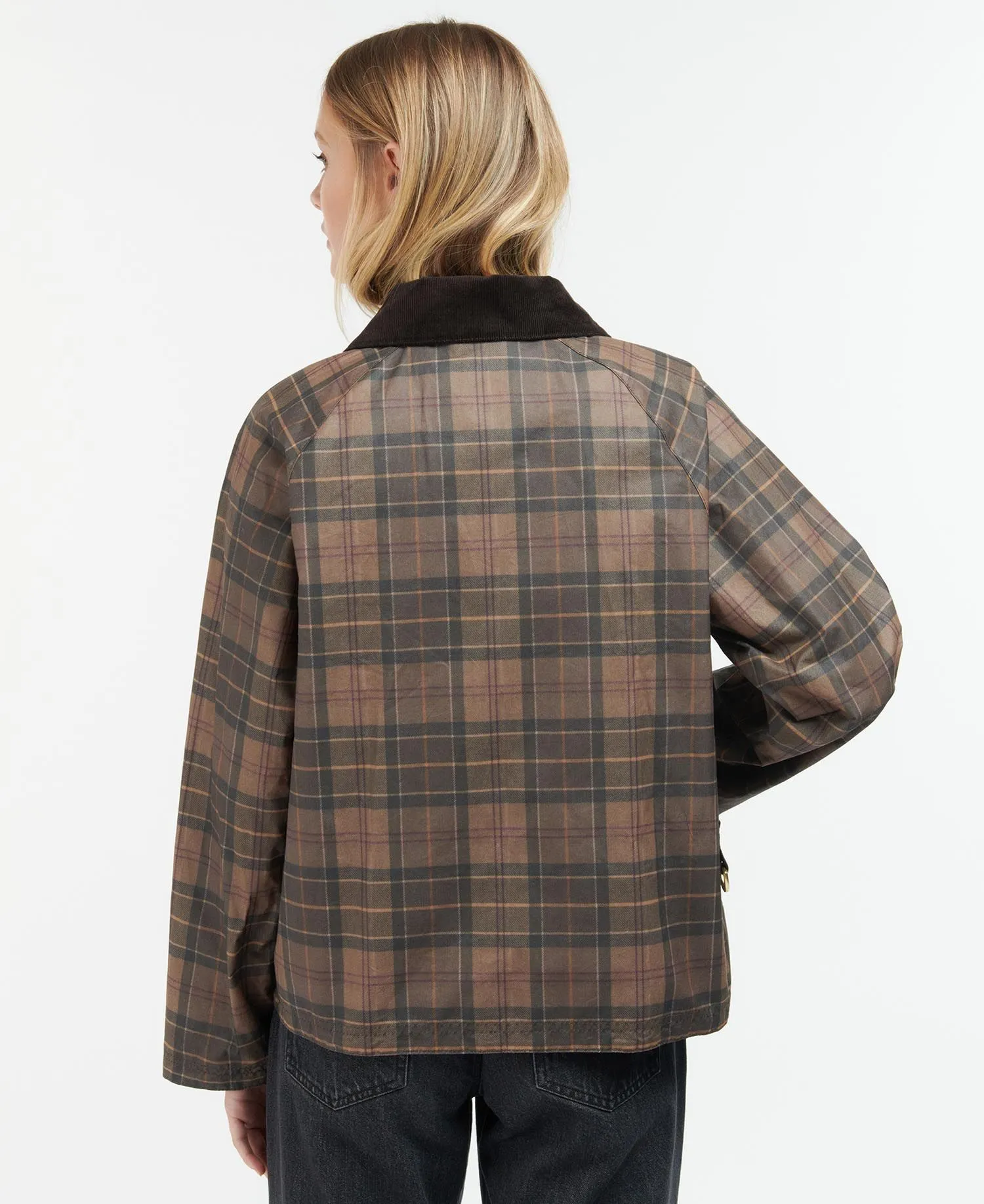 Barbour Tartan Eddleston Waxed Jacket LWX1313