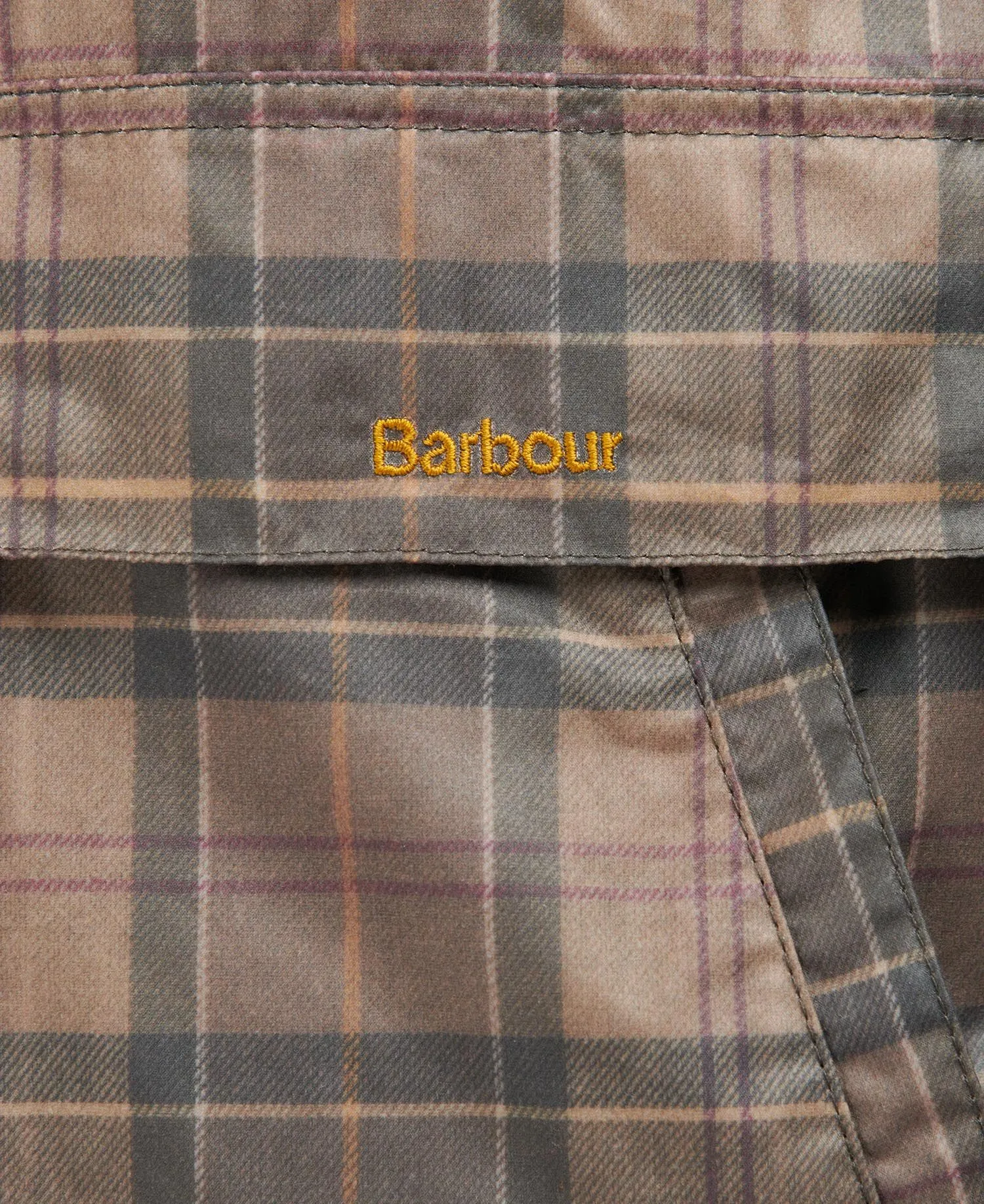 Barbour Tartan Eddleston Waxed Jacket LWX1313