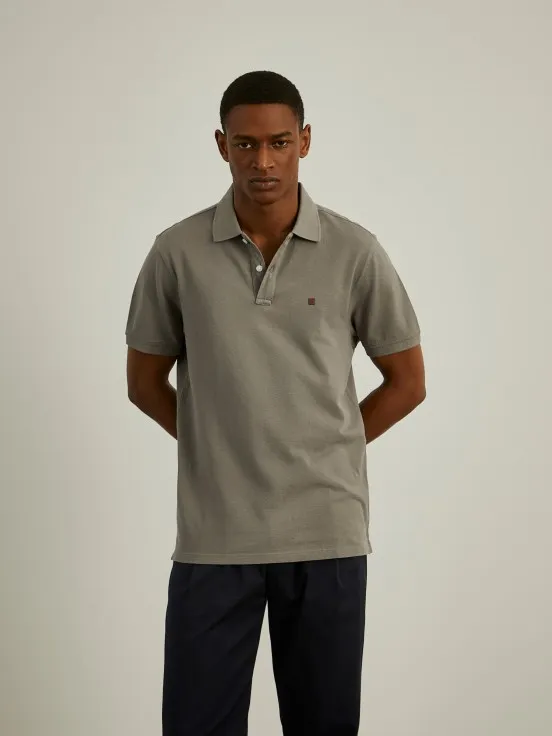 Basic regular fit polo shirt