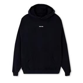 BEING ON THE LIMIT Black Regular Hoodie.