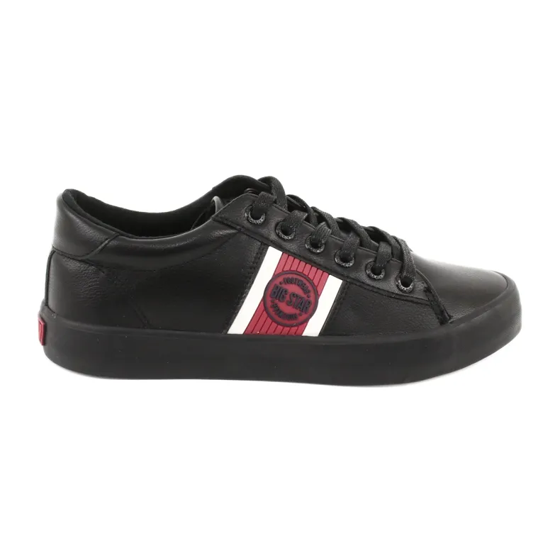 Black Big star GG174111 sneakers white red