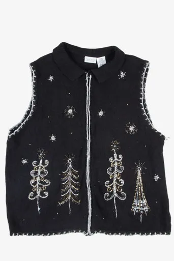 Black Ugly Christmas Vest 52386