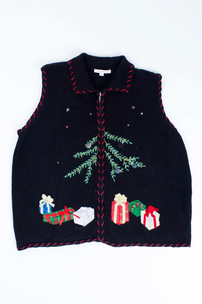 Black Ugly Christmas Vest 54890