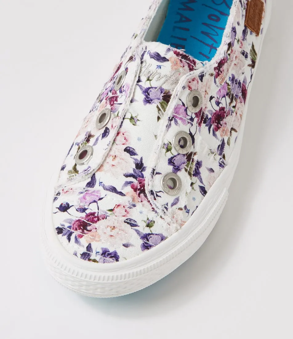 BLOWFISH Aussie Off White Boho Canvas Sneakers