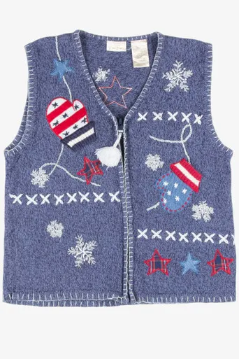 Blue Ugly Christmas Vest 52138