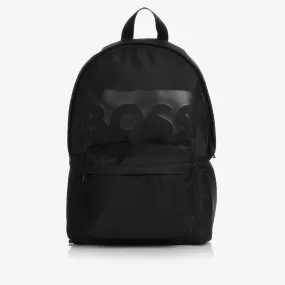 Boys Black Canvas Backpack (35cm)