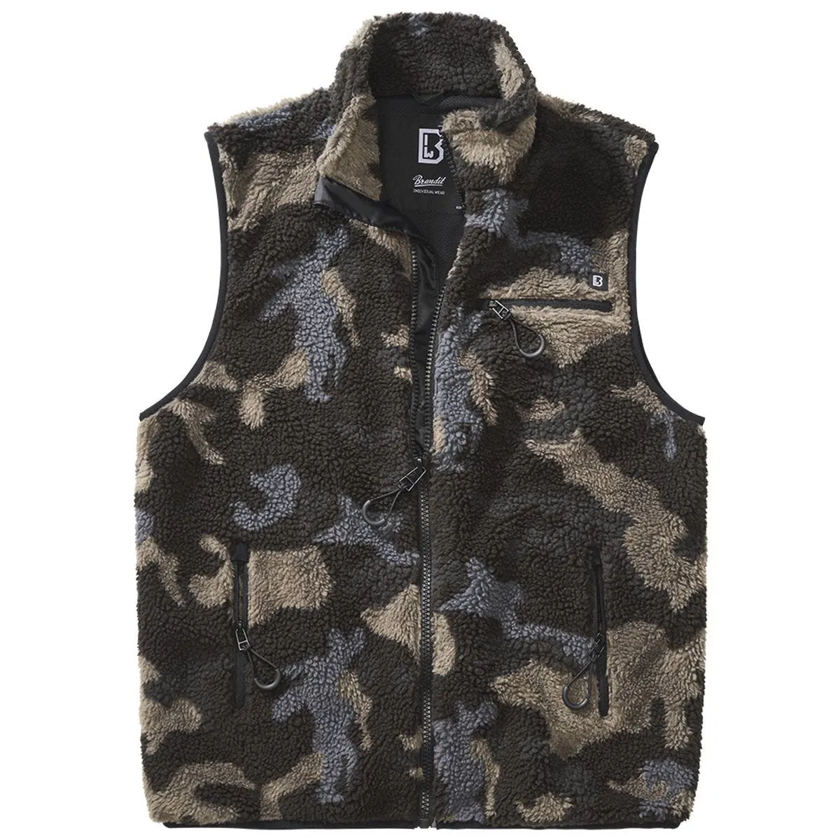 Brandit Teddyfleece Worker Vest Dark Camo