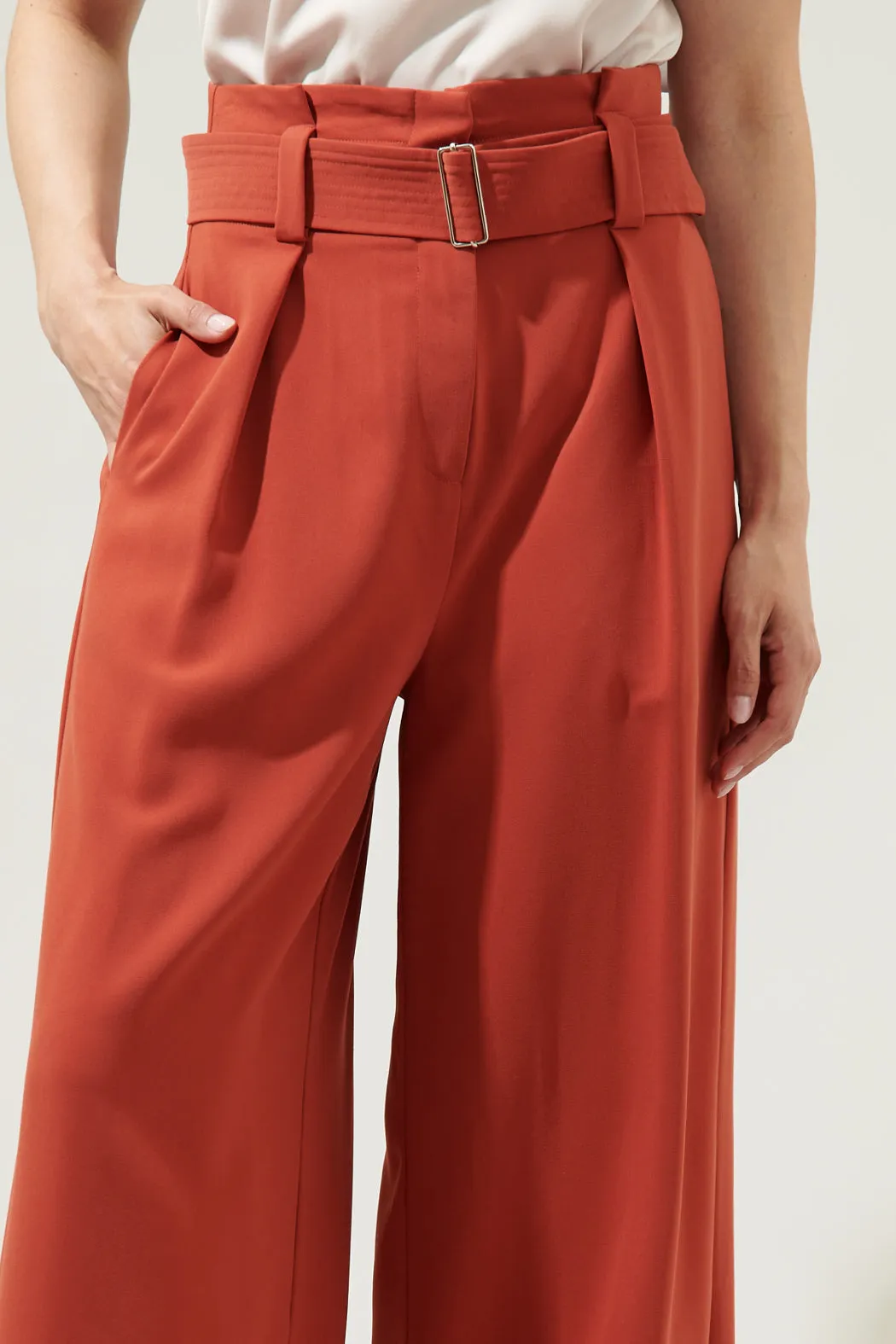 Camila Cole Wide Leg Belted Pants