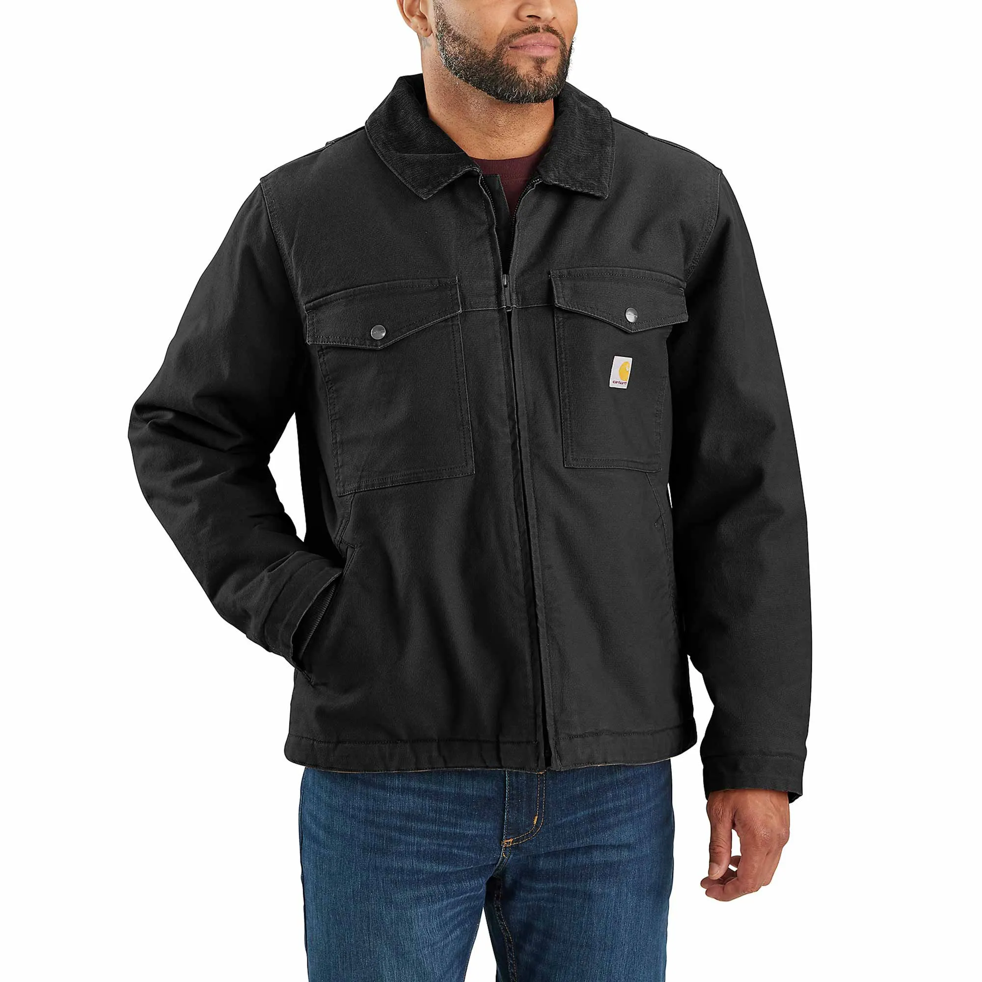 Carhartt 106432 Montana Rugged Flex Duck Insulated Men's Jacket Black Size Small