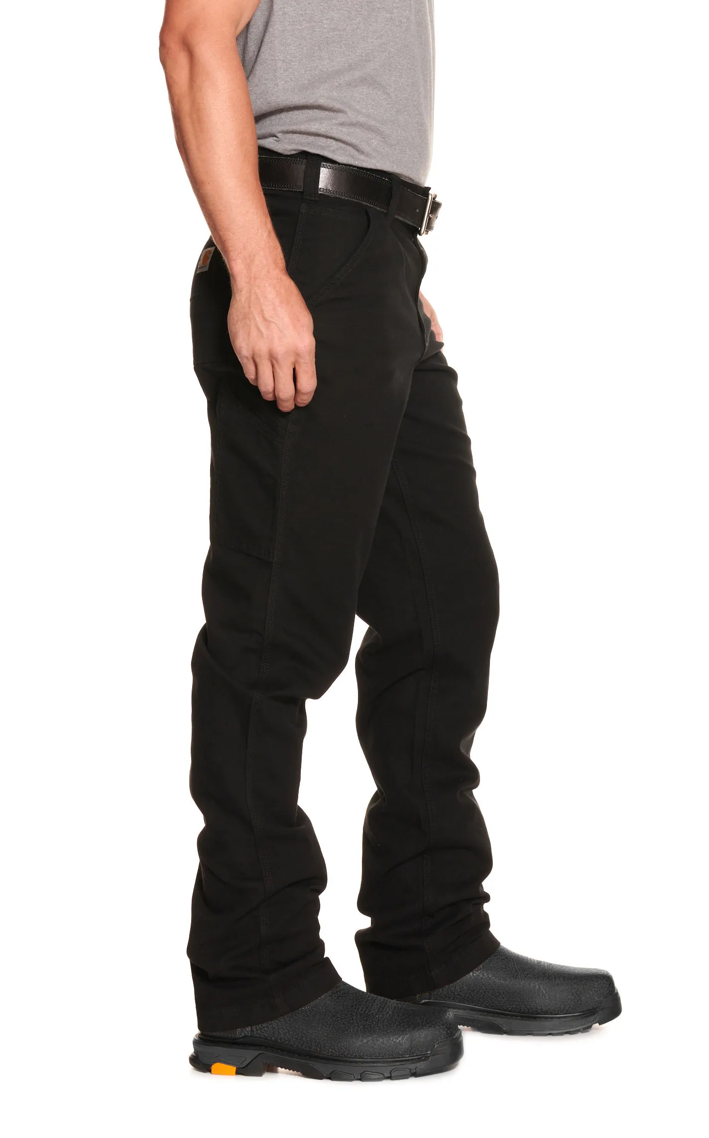 Carhartt Men's Black Relaxed Fit Straight Leg Rugged Flex Stretch Canvas Work Pants