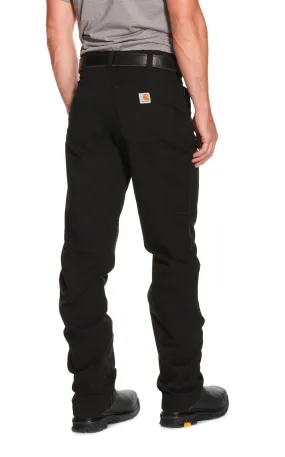 Carhartt Men's Black Relaxed Fit Straight Leg Rugged Flex Stretch Canvas Work Pants