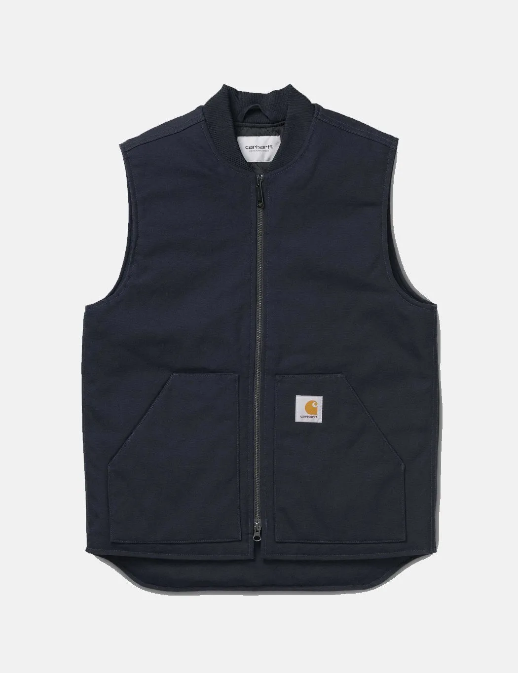 Carhartt-WIP Vest (Dearborn Organic Canvas) - Dark Navy Blue