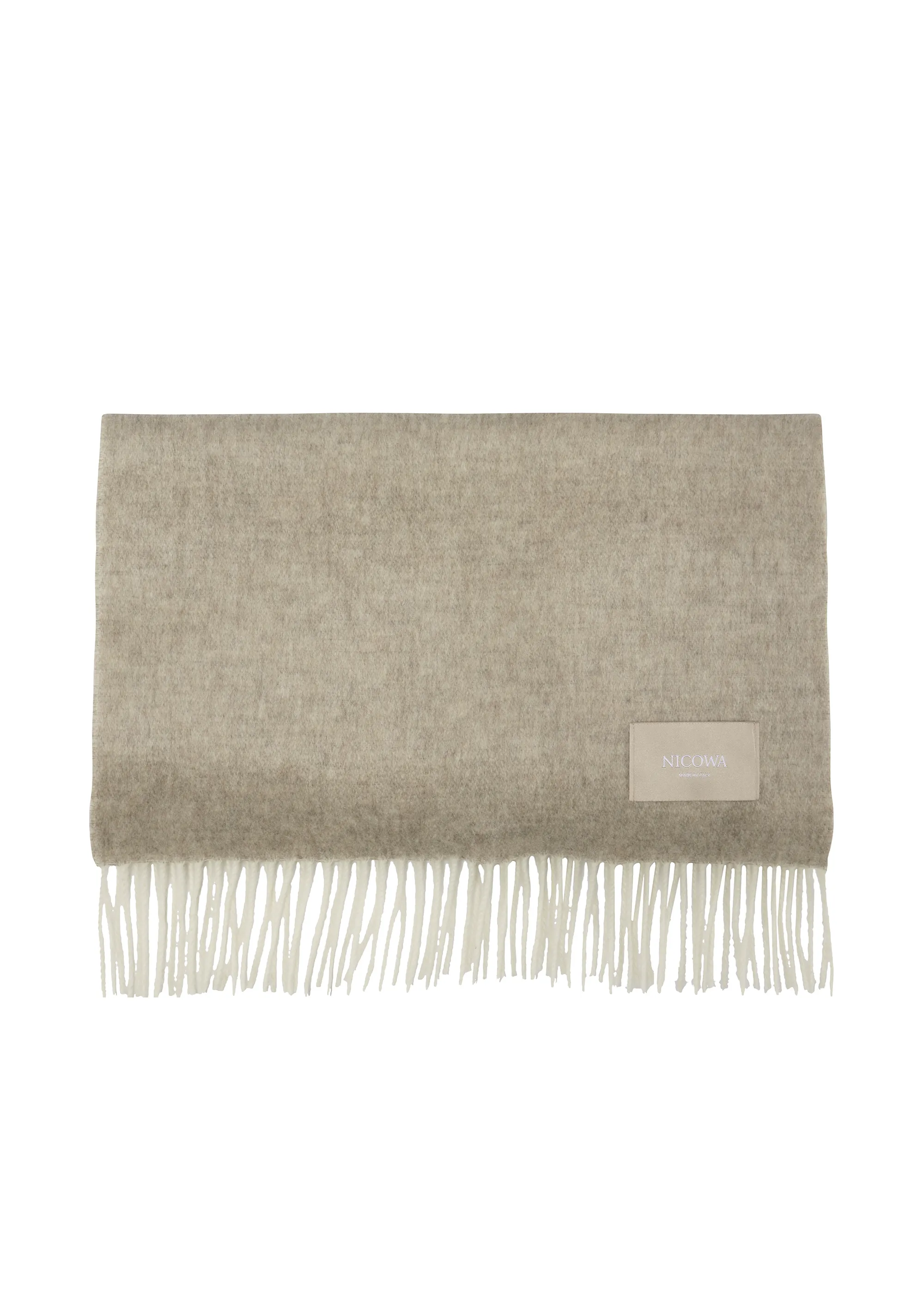 Cashmere and wool scarf LANAVA in BEIGE