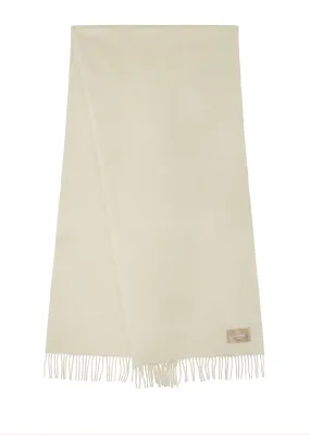 Cashmere and wool scarf LANAVA in CREAM