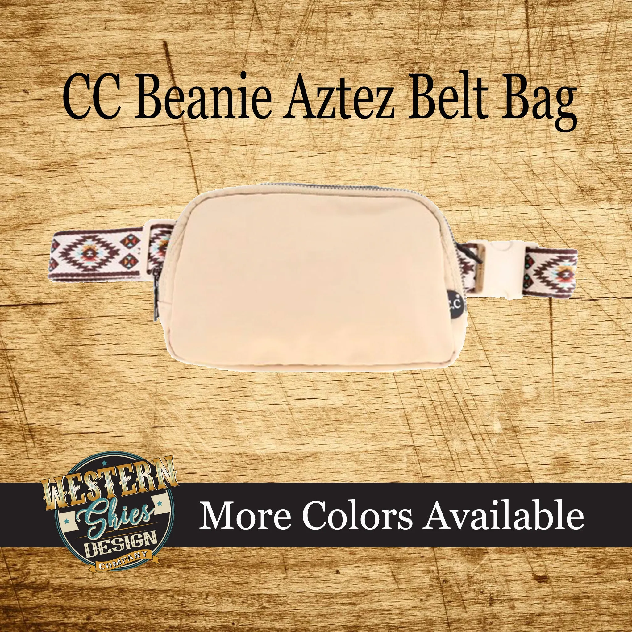 CC Beanie Aztec Belt Bag Custom Embroidery