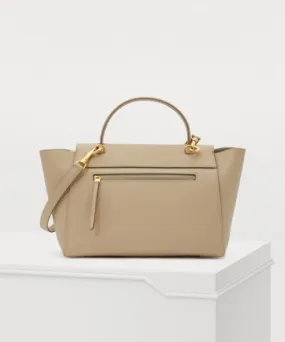 Celine Mini Belt Bag In Grained Calfskin Light Taupe