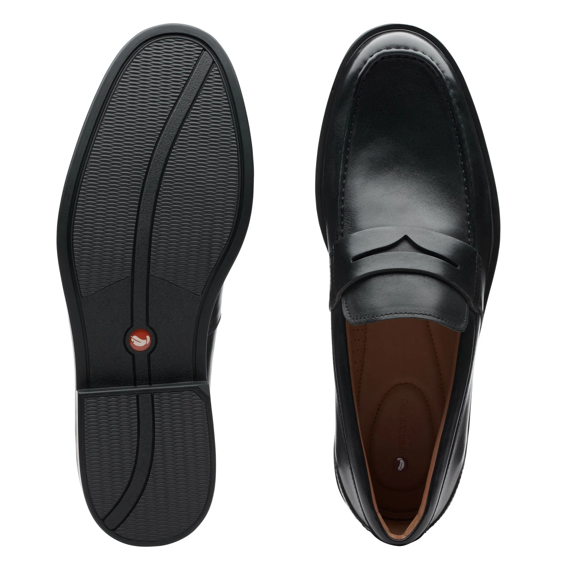 CLARKS | MOCASINES HOMBRE | UN ALDRIC STEP BLACK LEATHER | NEGRO