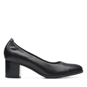 CLARKS | PUMPS MUJER | LOKEN STEP BLACK LEATHER | NEGRO